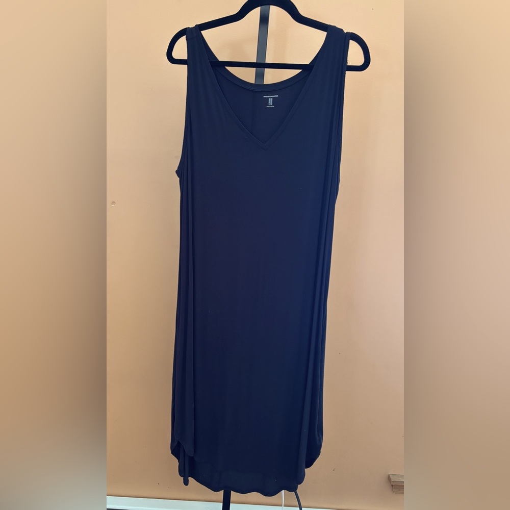 Amazon Essentials Black Sleeveless MIDI Dress Size XXL Never Worn